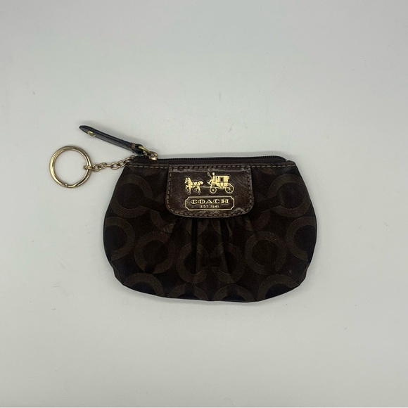 Coach Accessories - Coach Dark Brown Keychain Coin Purse